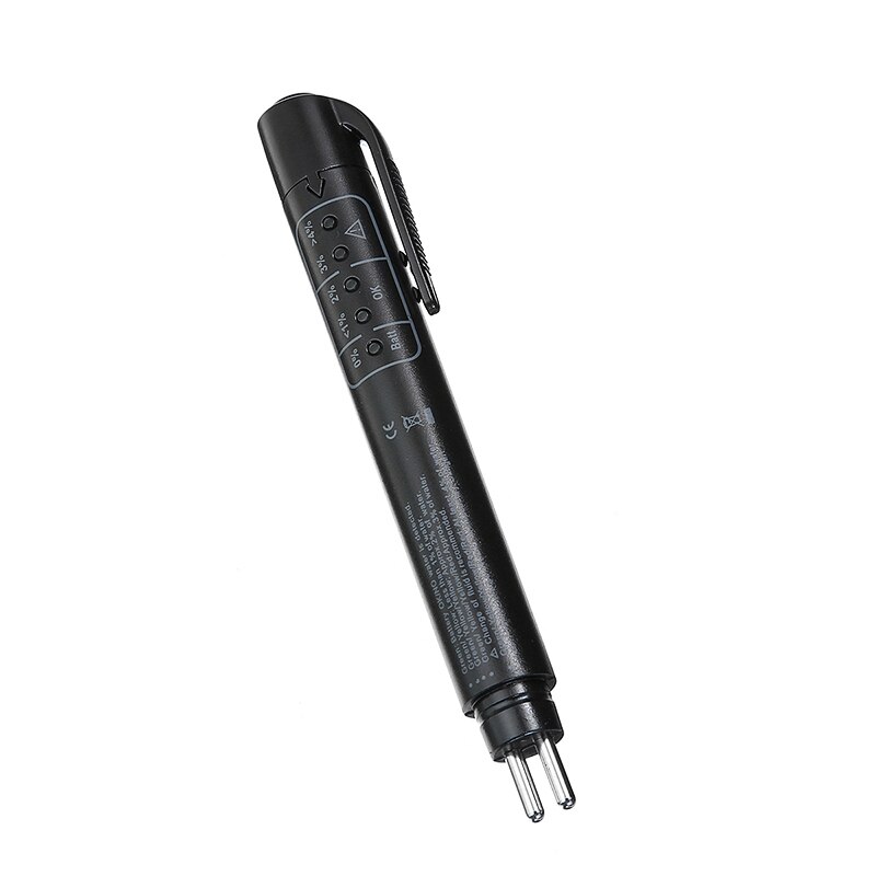 Portable Brake Fluid Test Pen Brake Fluid Tester Without Battery 5 LED Display Oil Check Pen