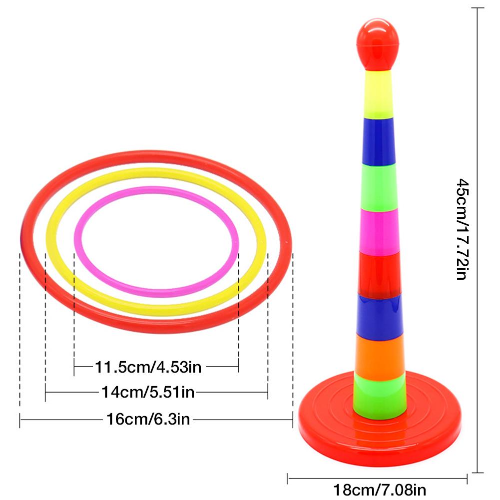 Lustige freundlicher draussen-Sport Spielzeug Ring Werfen Spiel Bord Spiele Für Erwachsene Und Familien Werfen Holz Und Seil Hause Pädagogisches spielzeug
