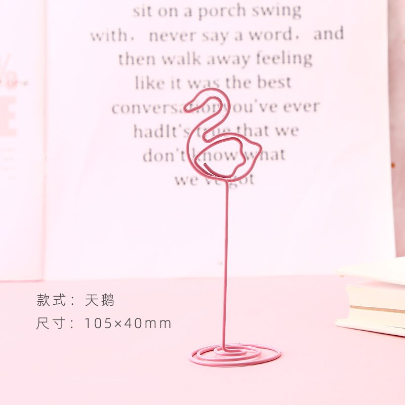 1 pièce de trombone en métal en forme de cœur, motif dessin animé, rose, pour fille, marque-page, papeterie, fournitures scolaires et de bureau: Fensétiane