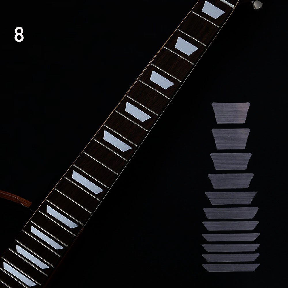 1PC gryf gitarowy ultra-cienki naklejka Bass dekoracyjny krzyż naklejki naklejki na Guitarra Instrument muzyczny część do gitary elektrycznej: Niebieski