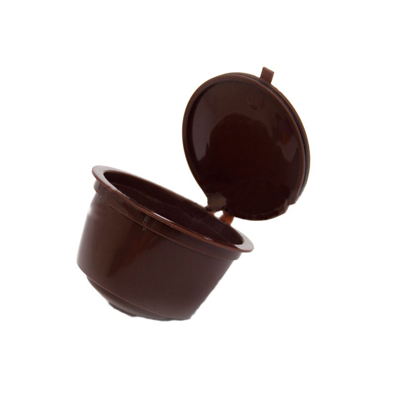 1/3/5Pcs Nespresso Capsules Nestle Dolce Gusto Capsule Navulbare Koffie Filter Capsule Machine Coffeeware Accessoires: 1Pc-Brown