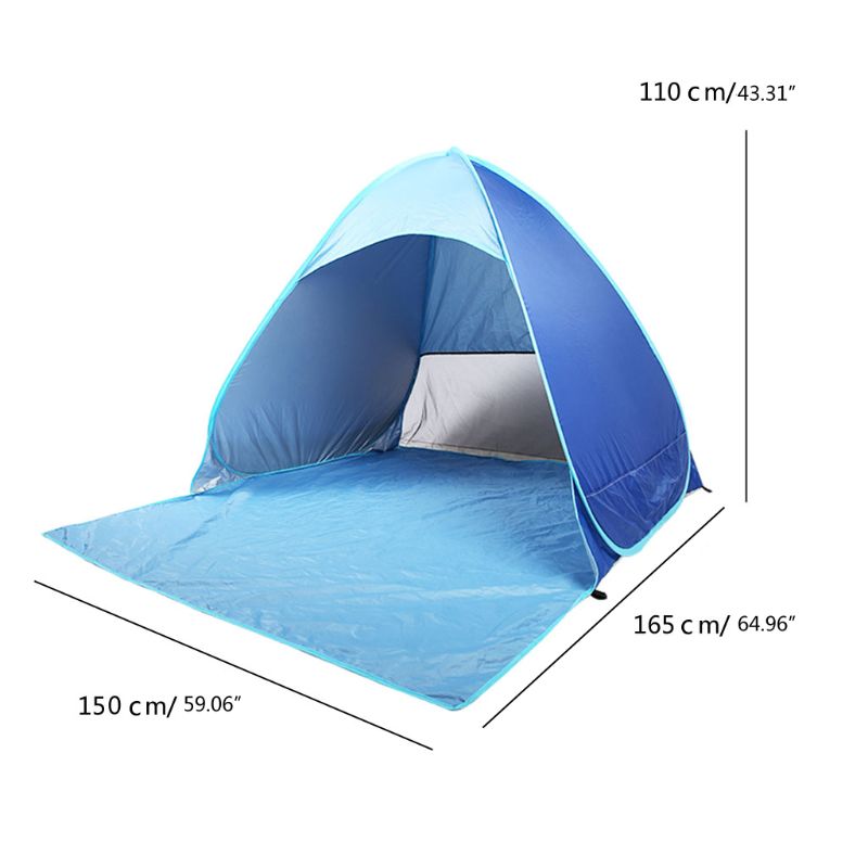 Upgrade Strand Tent Uv Zon Onderdak Waterdichte Lichtgewicht Strand Zonnescherm Luifel Cabana Strand Tenten Fit 2-3 persoon