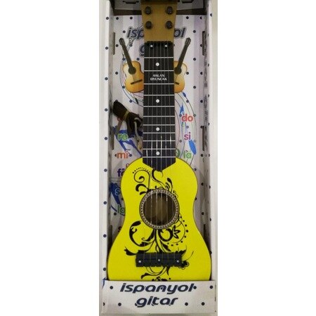 Legetøj spansk guitar 49 cm askılı gerçekci guitar tone ægte gitara tæt lyd çıkarabilen legetøj pædagogisk guitar!