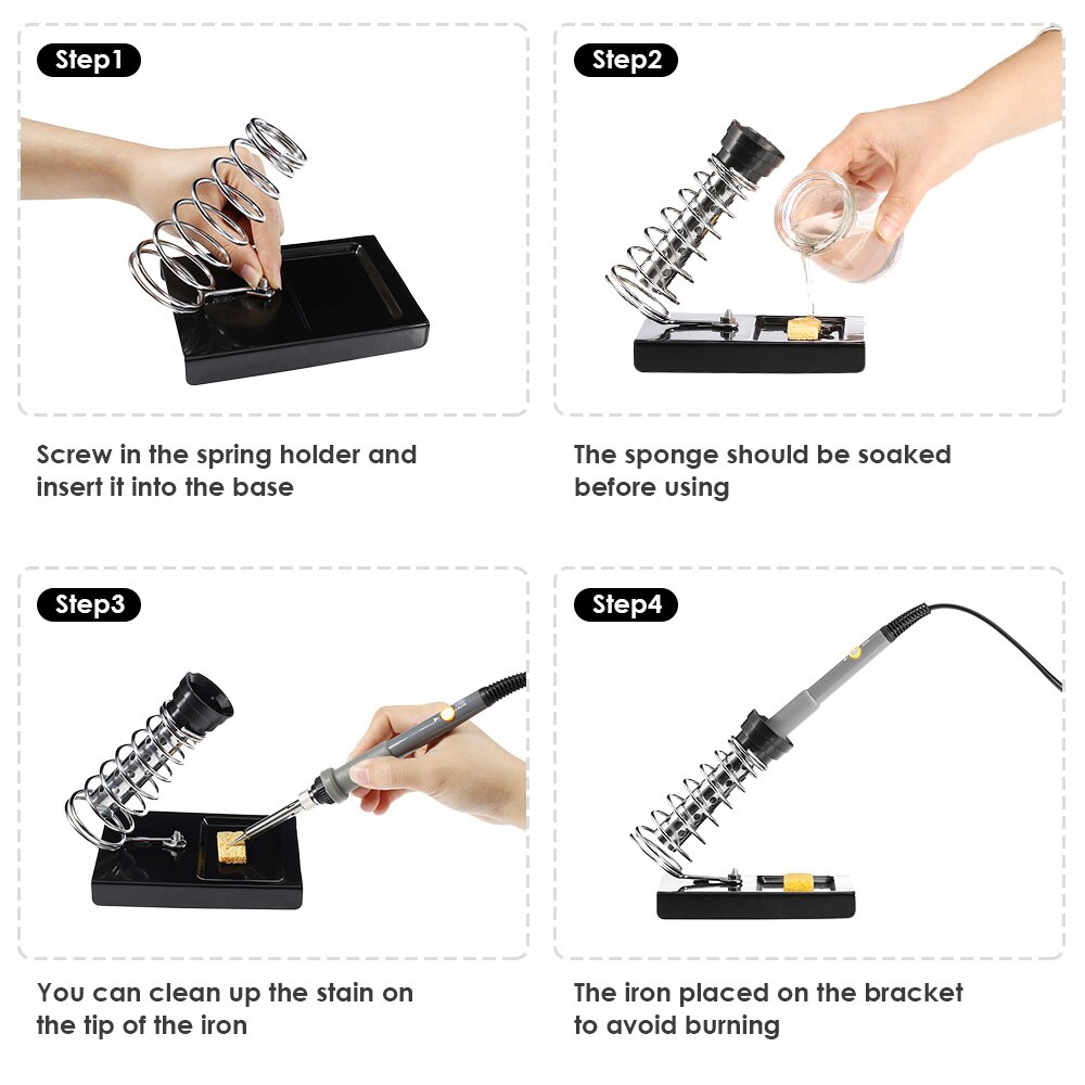 110v 220v 60w iron welding kit with adjustable temperature welding tool AD / DC portable multimeter welding repair tool