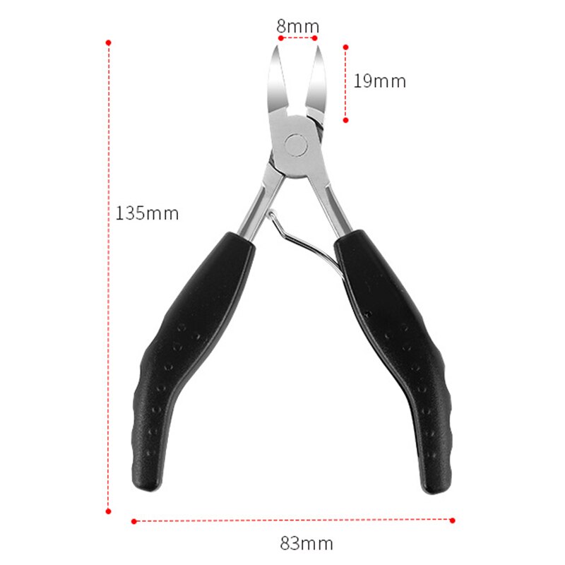 Pinza de acero inoxidable para uñas encarnadas, tijeras para quitar la piel muerta de La paroniquia, herramienta de pedicura
