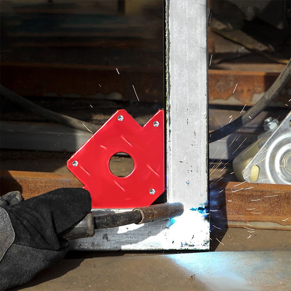 Magnetic Square Welding Magnet Square Holder for Electric Welding Magnetic Arrow Clamp Soldering Locator Iron Auxiliary Tools