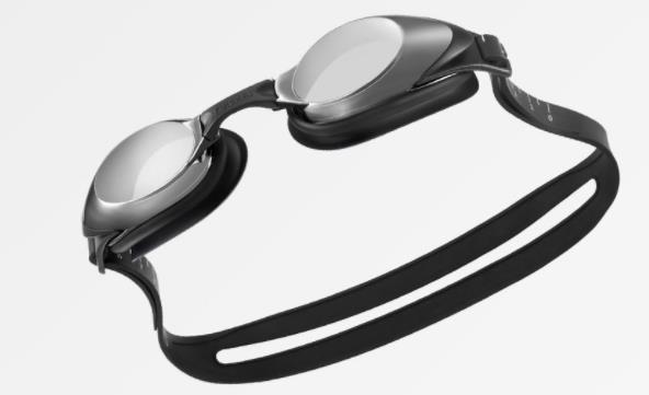 profession Swimming Goggles Set HD Anti-fog Nose Stump Earplugs Silicone Gasket Swimming Glass waterproof: Black grey