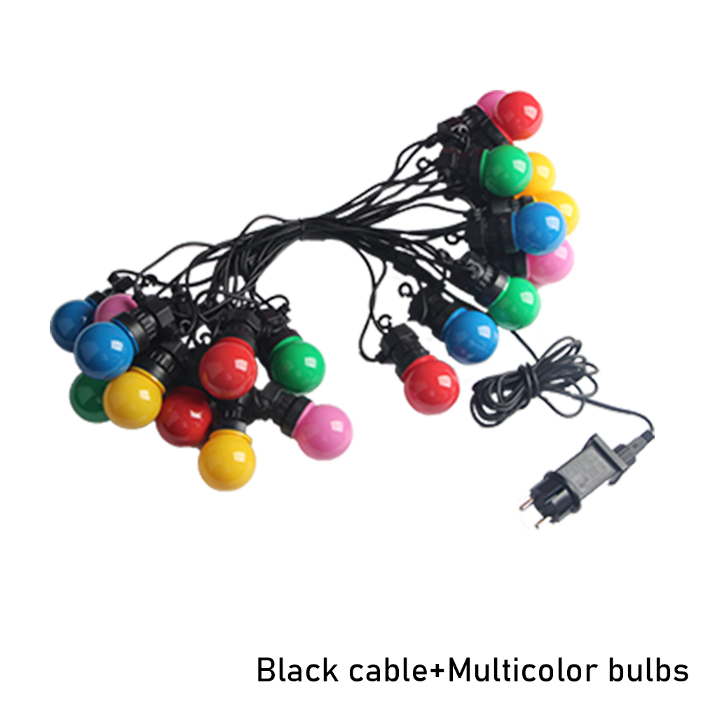 8M/13M/24M/38M LED Globe Ball String Light Street Christmas Fairy Led Festoon Outdoor For Garden Backyard Party Patio Decor: green / 350W / Eu plug