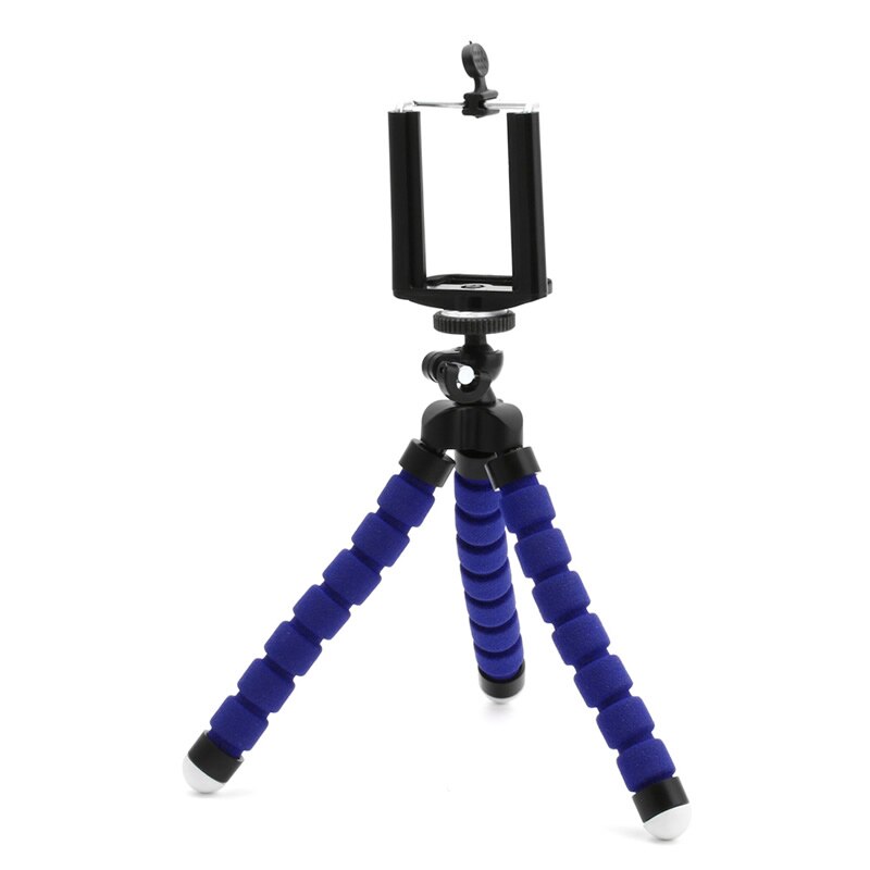 Mini Blue Tripod Flexible Octopus Holder Bracket Stand Mount for Apple iPhone