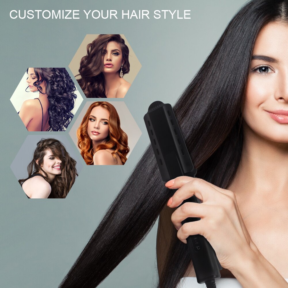 Stoom Stijltang Vier-Gear Temperatuur Aanpassing Keramische Toermalijn Ionische Nat Droog Haar Stijltang Vrouwen Styling Tool