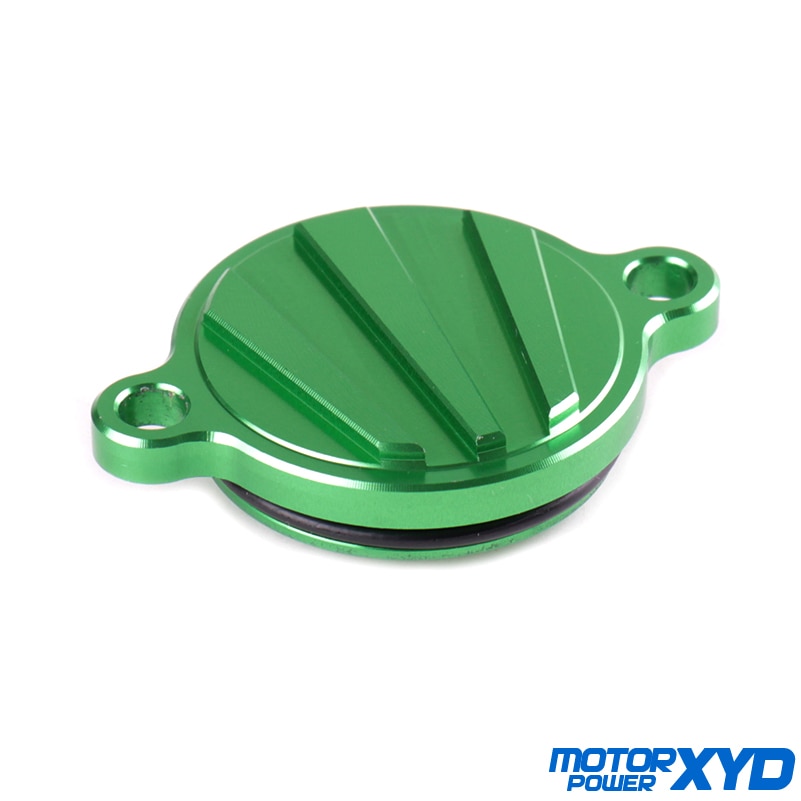 CNC Billet Motorcycle Oil Filteer Covers For Kawasaki KX-F KXF 450 KXF450 KX450F