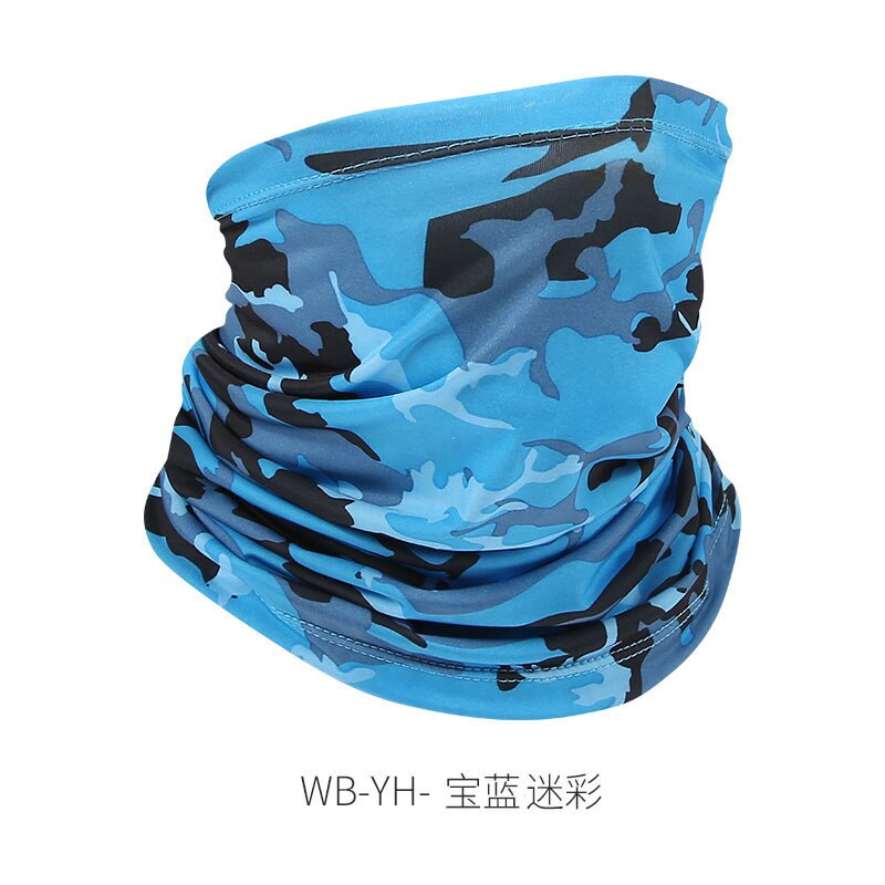 Outdoor Winter Warm Fleece Neck Sjaals Reflecterende Skiën Hals Cover Masker Motorcycle Half Gezichtsmasker Sjaal Riding Biker Winddicht: Sky Blue