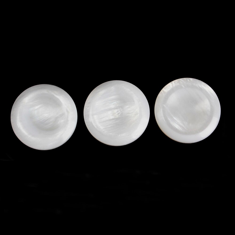 3pcs Trumpet Valve Finger Keys Buttons Inlays White Shell Trumpet Parts Accessories