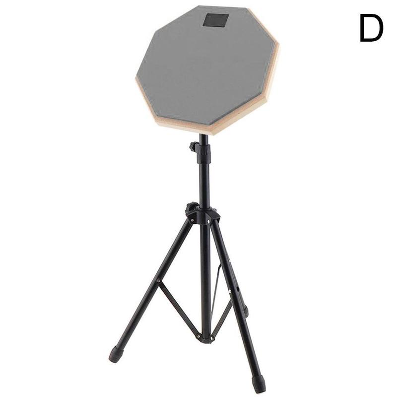 impostato di pratica per batteria muta impostato di batteria per allenamento in gomma per batteria muta in legno con supporto per esercizio di batteria jazz: D