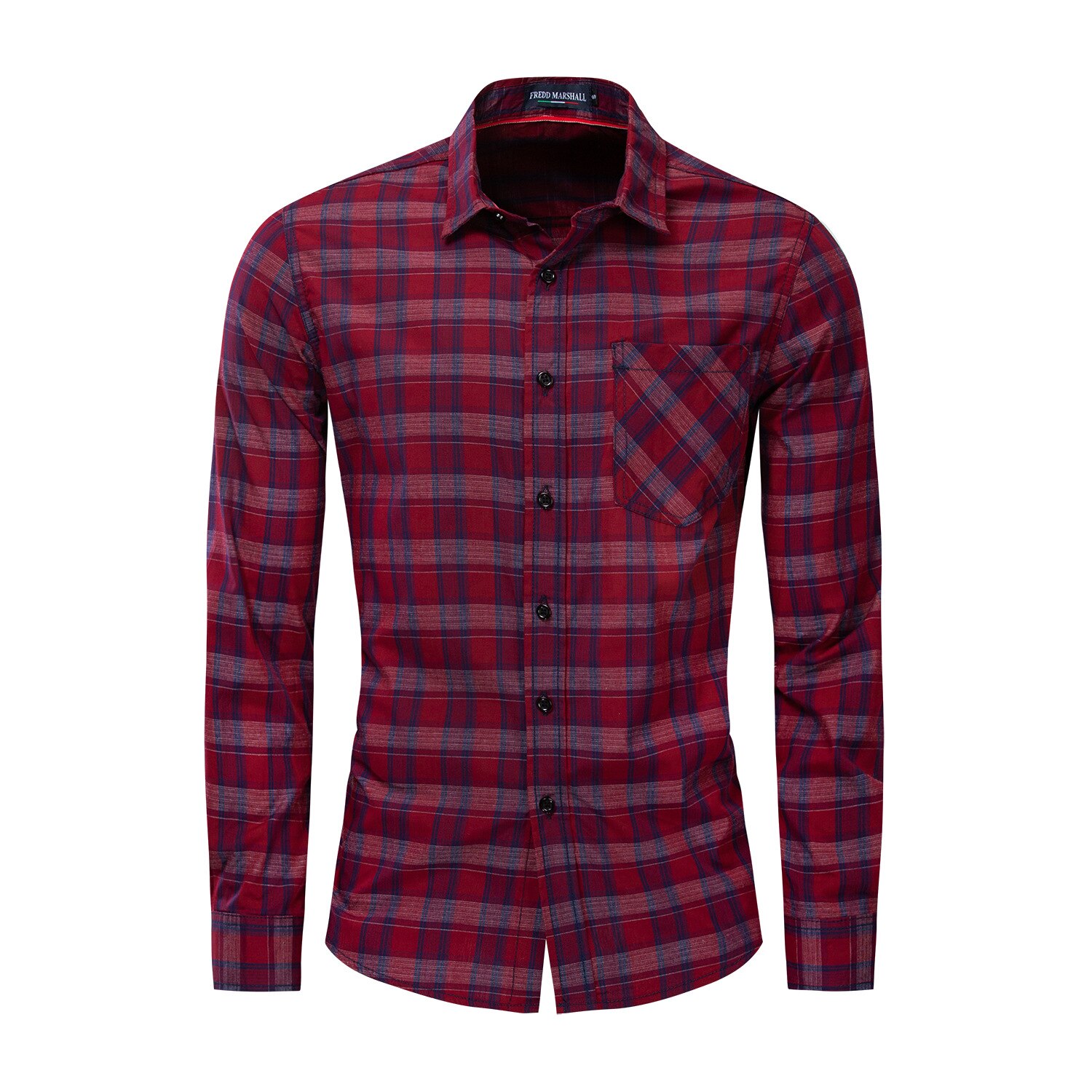 Stamain Geruite Shirts Dameskleding Lange Mouw Geruit Shirt voor Vrouwen UK Blouse Top Opgerolde Knop Rechtstreeks Casual Klassiek Kantoor Feest met Zakken S-3XL, Blauw, L