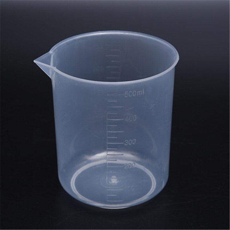 Office teacher supplies classroom experimental consumables thick plastic measuring cup 50/100/200/250/500/1000ml beaker
