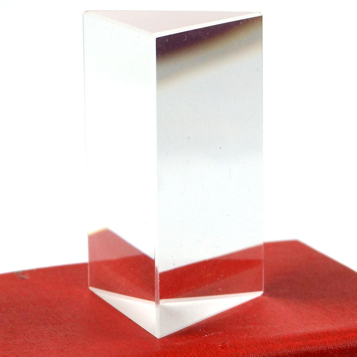 30x30x50mm K9 Crystal Triangular Prism for Teaching Light Spectrum Physics Photo Optical Instruments Rainbow Experiment