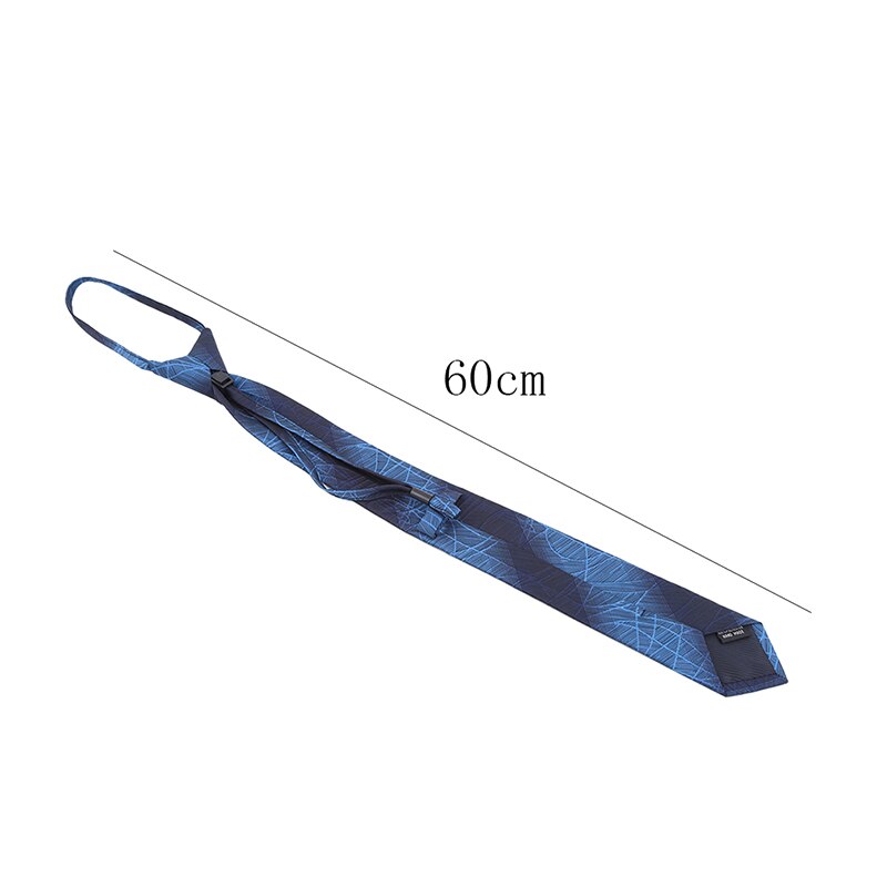 Convenient Efficient Easy Lazy Zipper Neck Ties Men's Business Dress Wedding Groom Necktie Collar Ties Accessories 6.5cm
