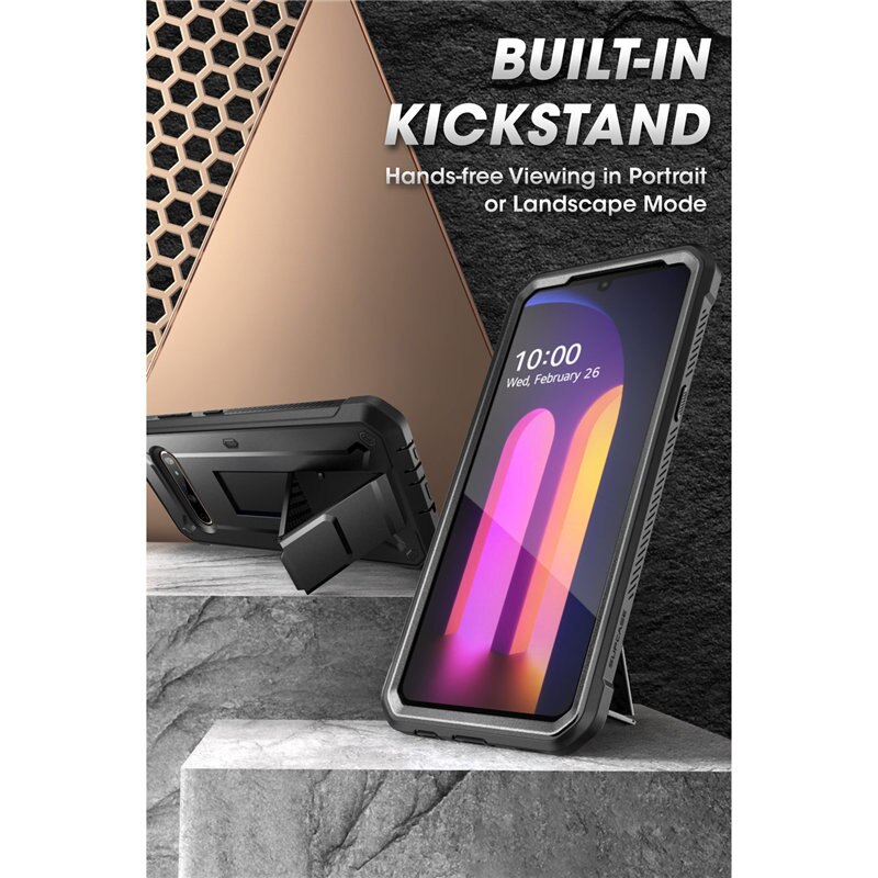 SUPCASE Per LG V60 ThinQ Caso (2020) UB Pro Heavy Duty Full-Corpo Robusto Coperchio Della Custodia per Armi con Built-in Protezione Dello Schermo &amp; Cavalletto