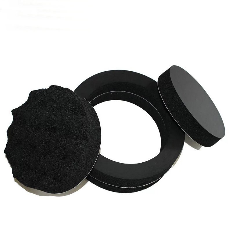 4pcs Auto Sound Insulation Cotton Ring Seal Horn Speaker Sound Insulation Circle 6.5" for Car