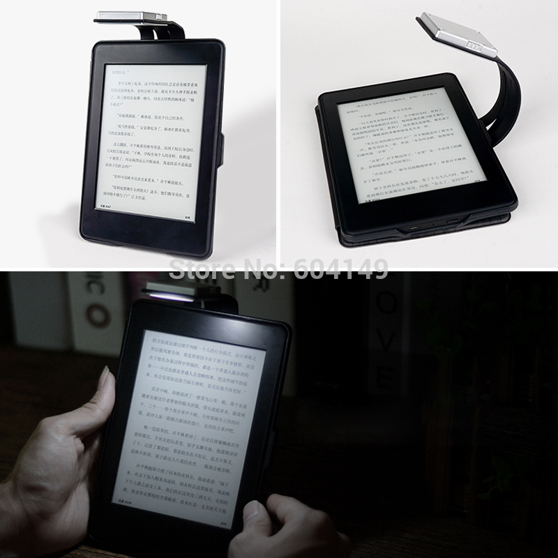 3 color temperature Rechargeable Ebook Led Book Light For Kindle Paper USB Led Reading Paper Lamp Flexible E-read Book Light