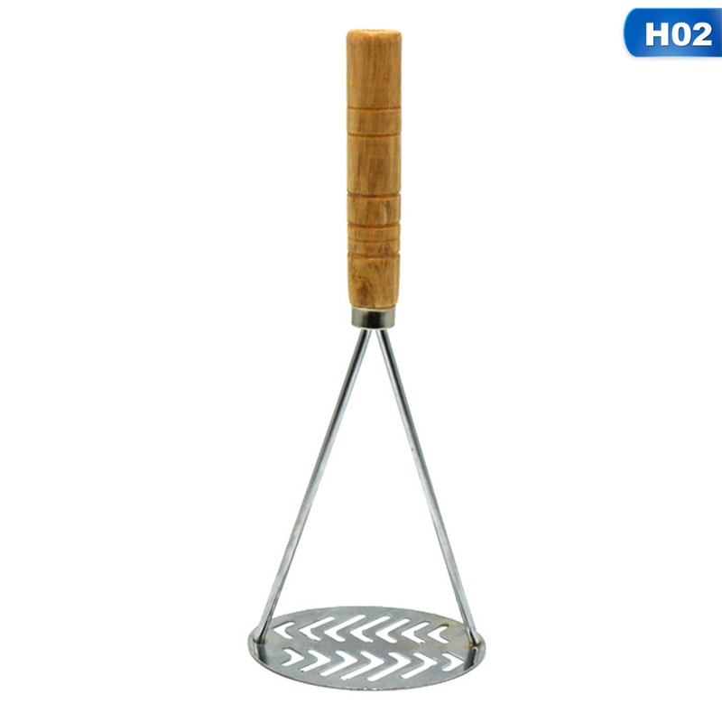 Manual Potato Masher Squeezer Potatoes Mud Pressure Potato Masher Vegetable Fruit Puree Maker for Home Restaurant Kitchen Tools: 02