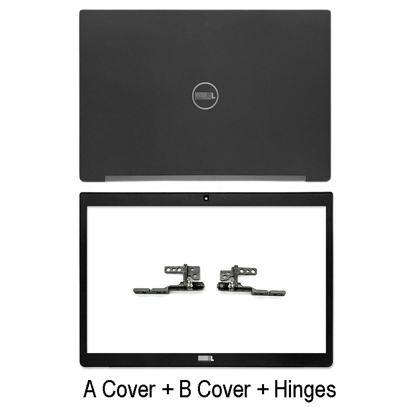 Laptop LCD Back Cover For Dell Latitude E7490 7490 Front Bezel Hinges Hinges Cover Palmrest Bottom Case A B C D Cover Black