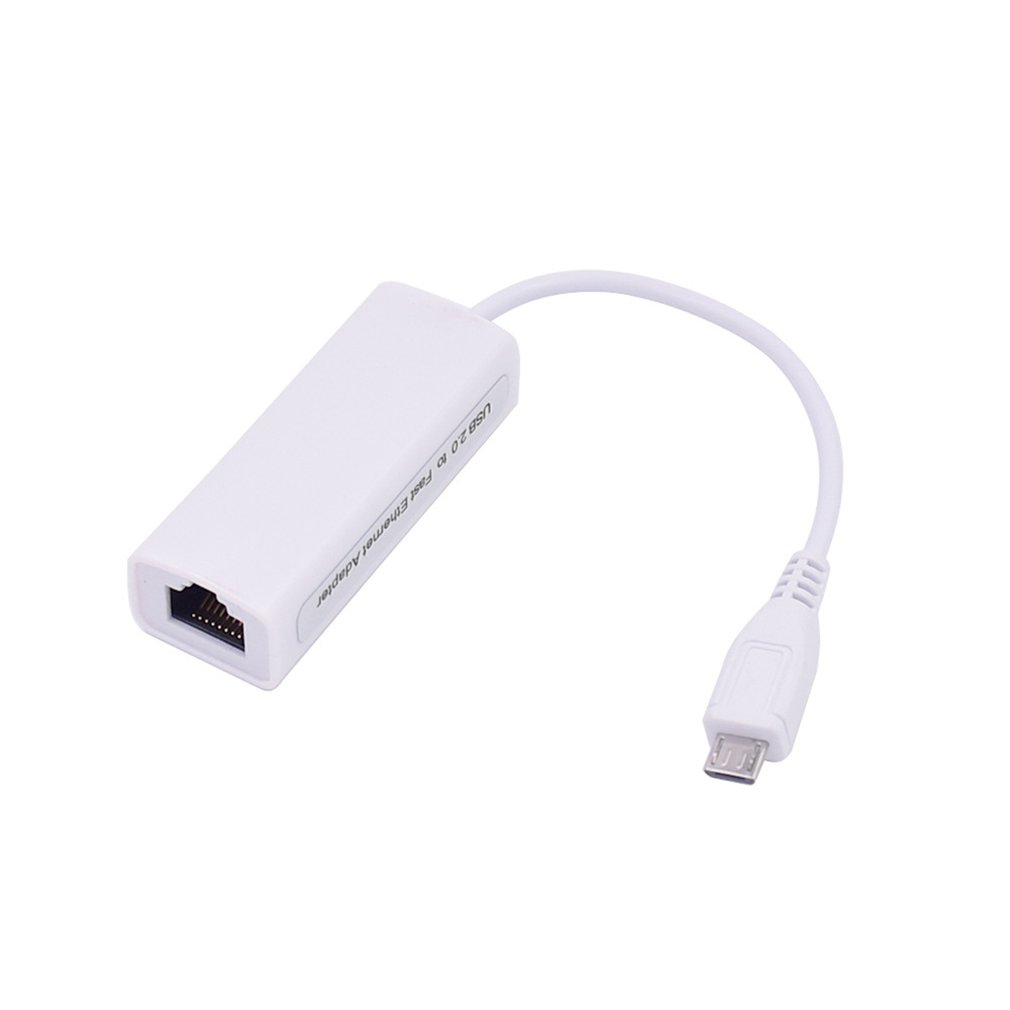 Micro Usb Ethernet Netwerkkaart Adapter Micro Usb Naar Ethernet RJ45 Voor Windows 7/8/10 Android Tablet Ic Ethernet lan