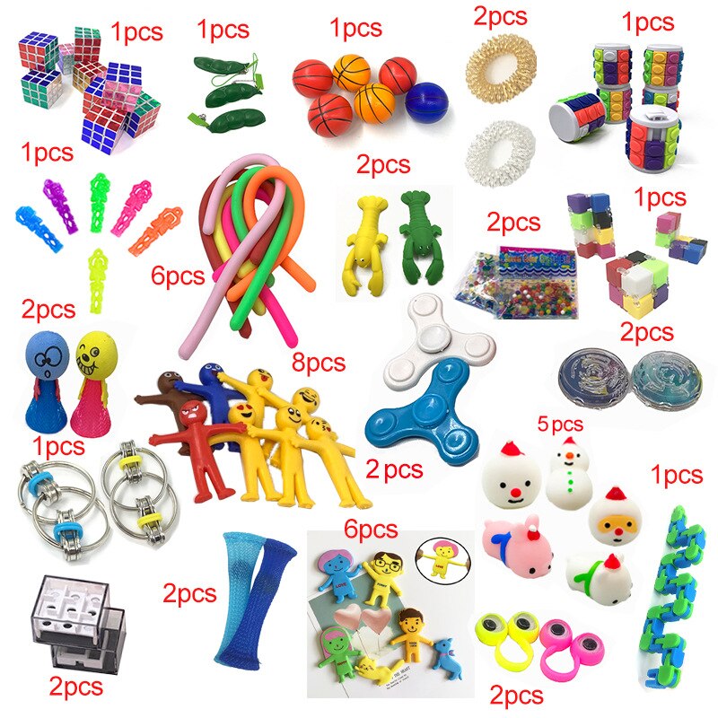 50-Piece Novelty Toy Set - Assorted Styles - Fun Fidget Toys for Kids