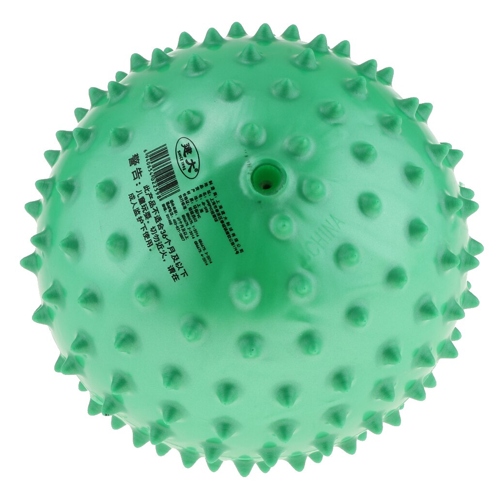 6 tommer oppustet knobby hoppende boldmassage spike sensorisk bold babylegetøj: Grøn
