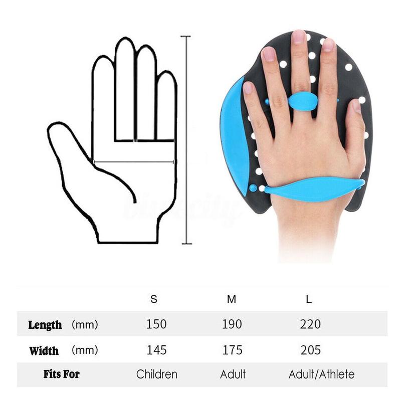 Adjustable Webbed Gloves Hand Paddles For Adult Children Correction Paddles Practice Strokes Swimming Swimming O3W8