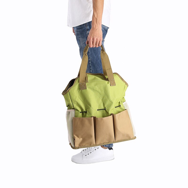 Gardening Tool Tote Storage Bag Outdoor Multi Pocket Garden Tool Kit Holder Bag Yard Plant Tool Carrier Bag Pouches For Garden