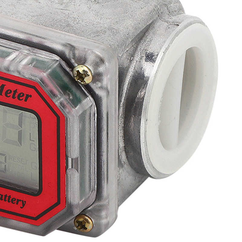 Mini Digital Turbine Flowmeter Diesel Fuel Flow Meter 15-120L 1 inch NPT Turbine Flowmeter Turbine Flow Meter