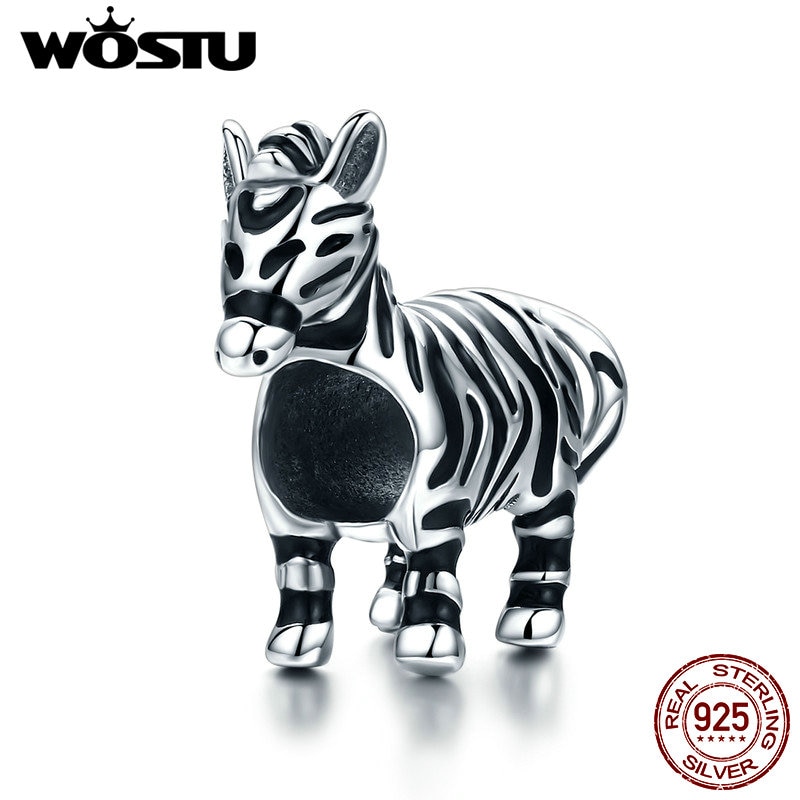 Wostu pulseira de prata esterlina 925, pingentes para mulheres, joia para presente fic550