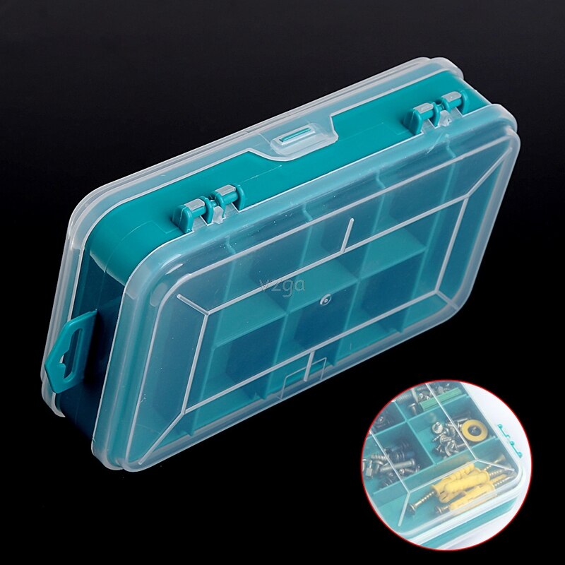 Tool Box Transparent Double-Side Multifunctional Storage Tool Case Plastic Case A11