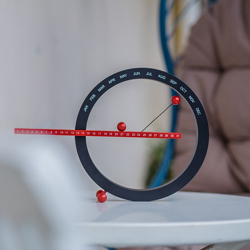 Desk Planner Calendar Office Table Accessories Manual Wall Calendar Ornaments Novelty Birthday Calendar: Red