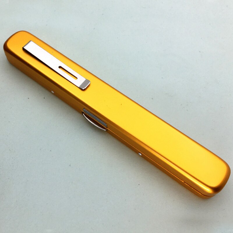 Best Verkopende Mini Aluminium Brillenkoker Mannen En Vrouwen Mode Draagbare Glazen Doos Leesbril Glazen Doos: Goud