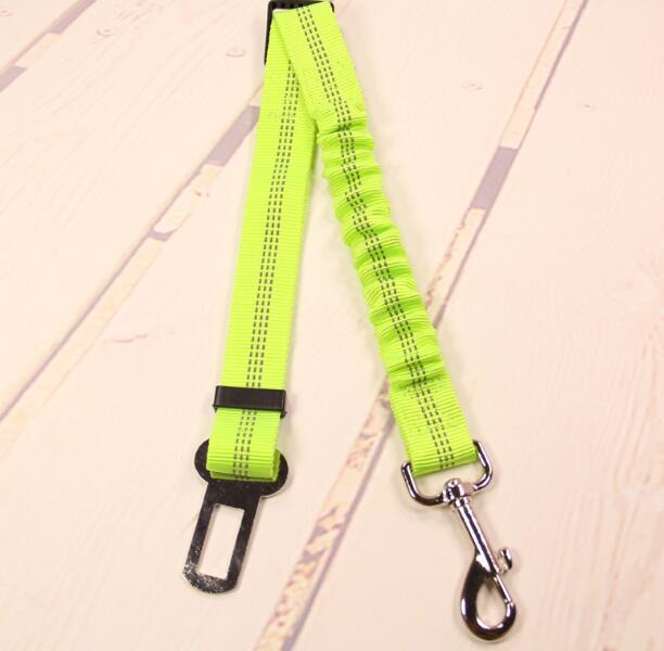 Autogordel hond tractie veiligheidsgordel demping elastische anti licht veiligheid touw trekkabel: green