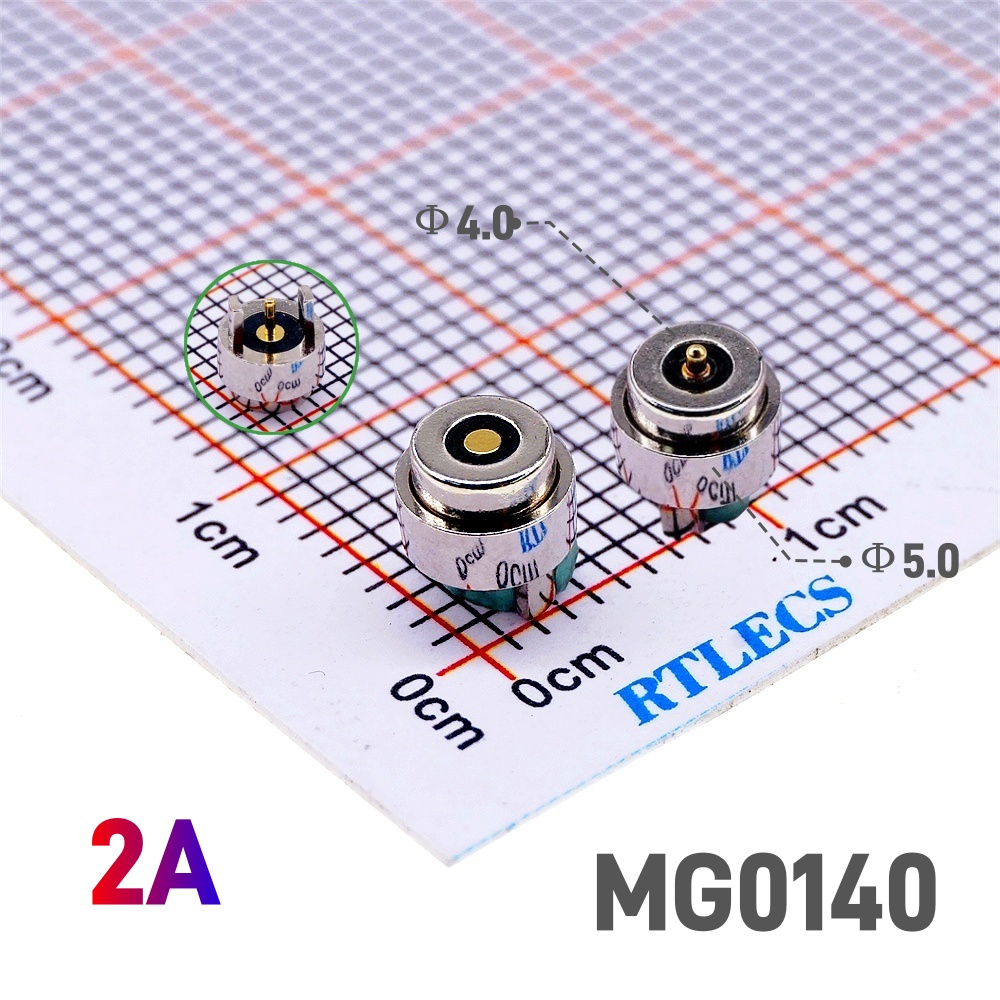 1 par de conector Pin Pogo magnético de forma Circular 1, 2, 3, 4, 5 polos, sonda macho hembra, perfil redondo de carga de energía CC: YELLOW