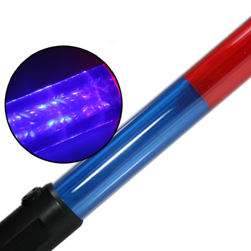 Powerful LED Flashlight Plastic Traffic Wand Torch 4 Modes Blizzard Flash G92E