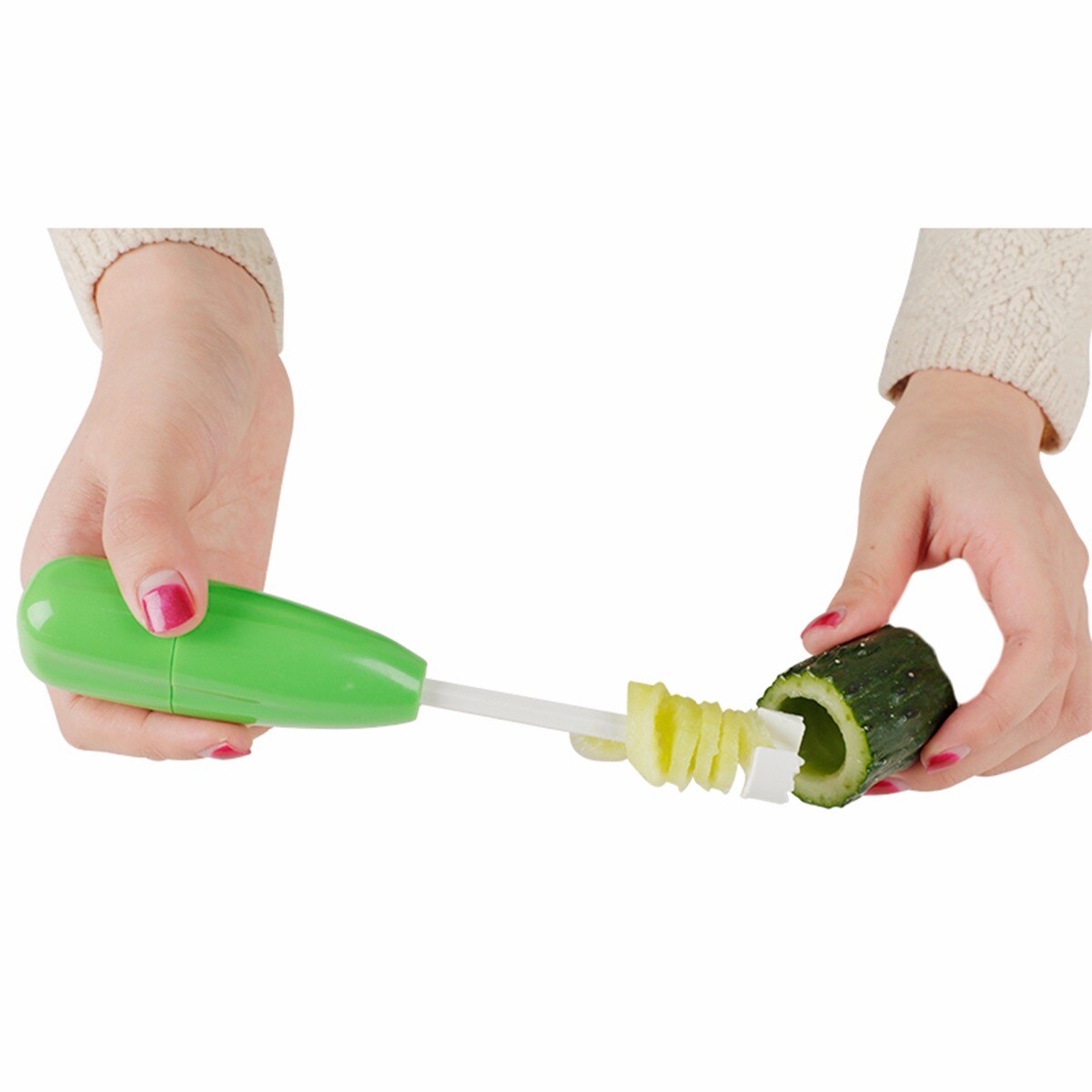 4pcs/set Kitchen Gadget Accessory Vege Drill Digging Corer Cooking Tool Vegetable Spiral Cutter Spiralizer Kitchen Item