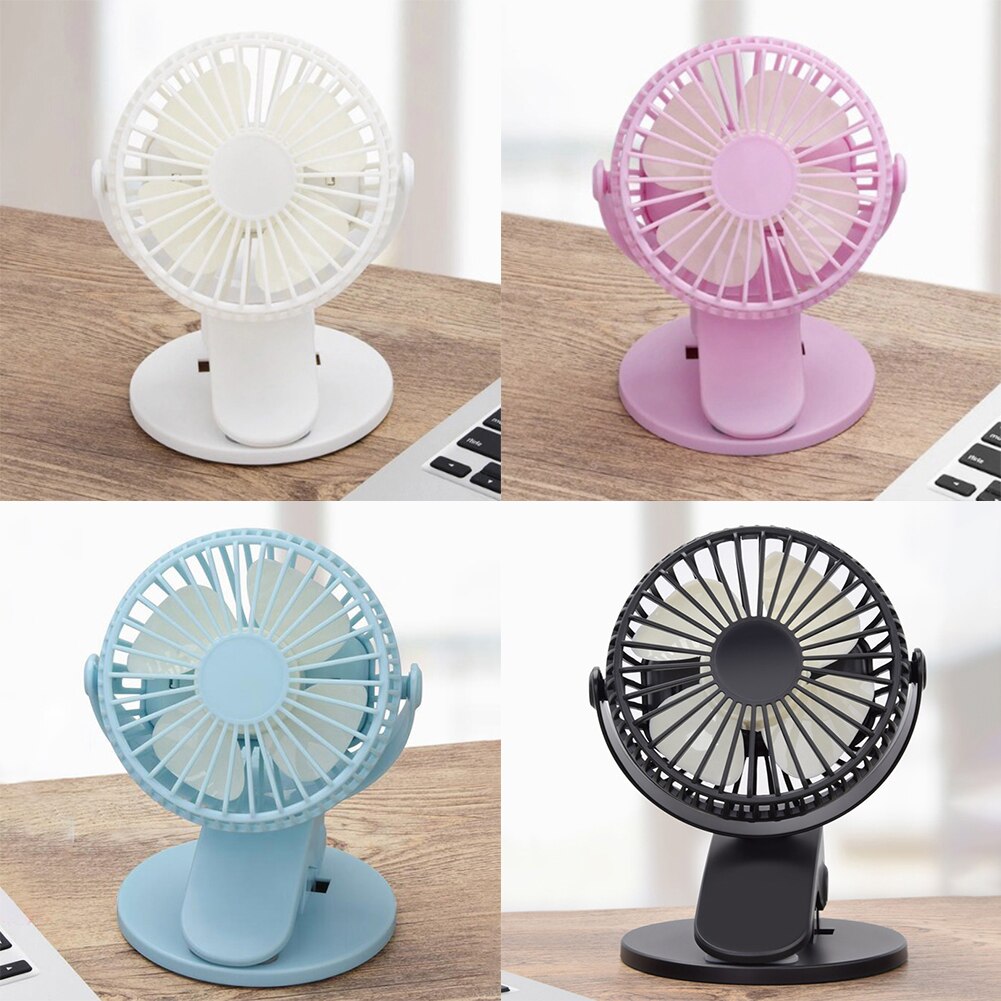 Draagbare Ventilator Usb Oplaadbare Clip Desktop Tafel Ventilator Mini Klem Ventilator 360 Graden Roterende Ventilator Luchtkoeler Fan