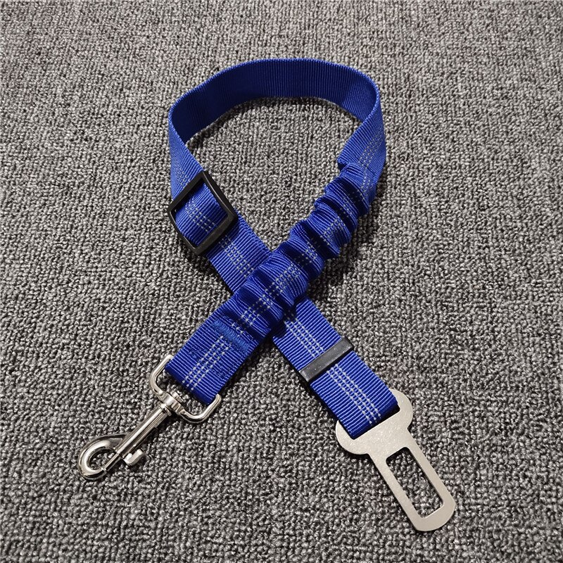 Pet Hond Kat Seat Belt Verstelbare Harnas Demping Elastische Reflecterende Veiligheid Touw Voor Hond Kat Dierbenodigdheden: blue