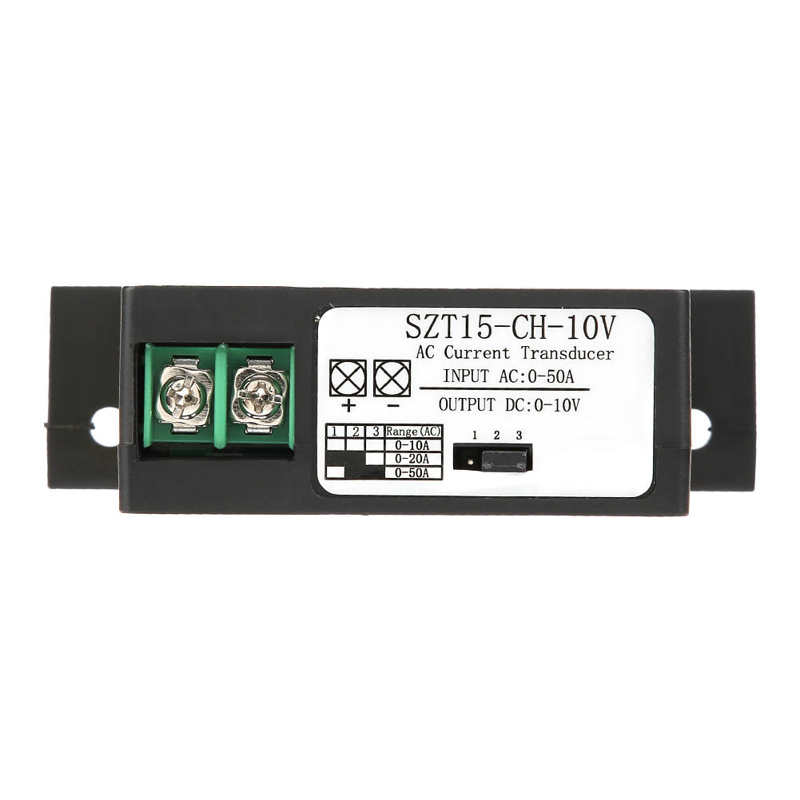 Ammeter AC Current Transducer Transmitter Current Mutual Inductor AC 0 TO 50A to DC 0 TO 10V SZT15 CH 10V Ampermeter