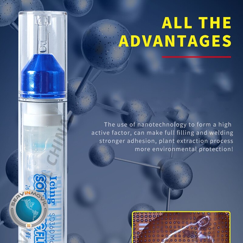 Mechanic SD360 10CC Flux Solder Paste No-clean Transparent Welding Paste Flux With Push Rod Flux Suit for BGA Soldering Tools