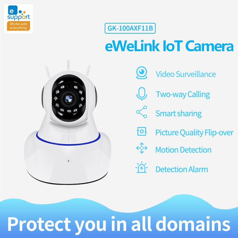 EWeLink APP Smart Camera IOT HD Macchina Fotografica Reomotely di Visione 720P Un Milione Di Pixel Smart Camera