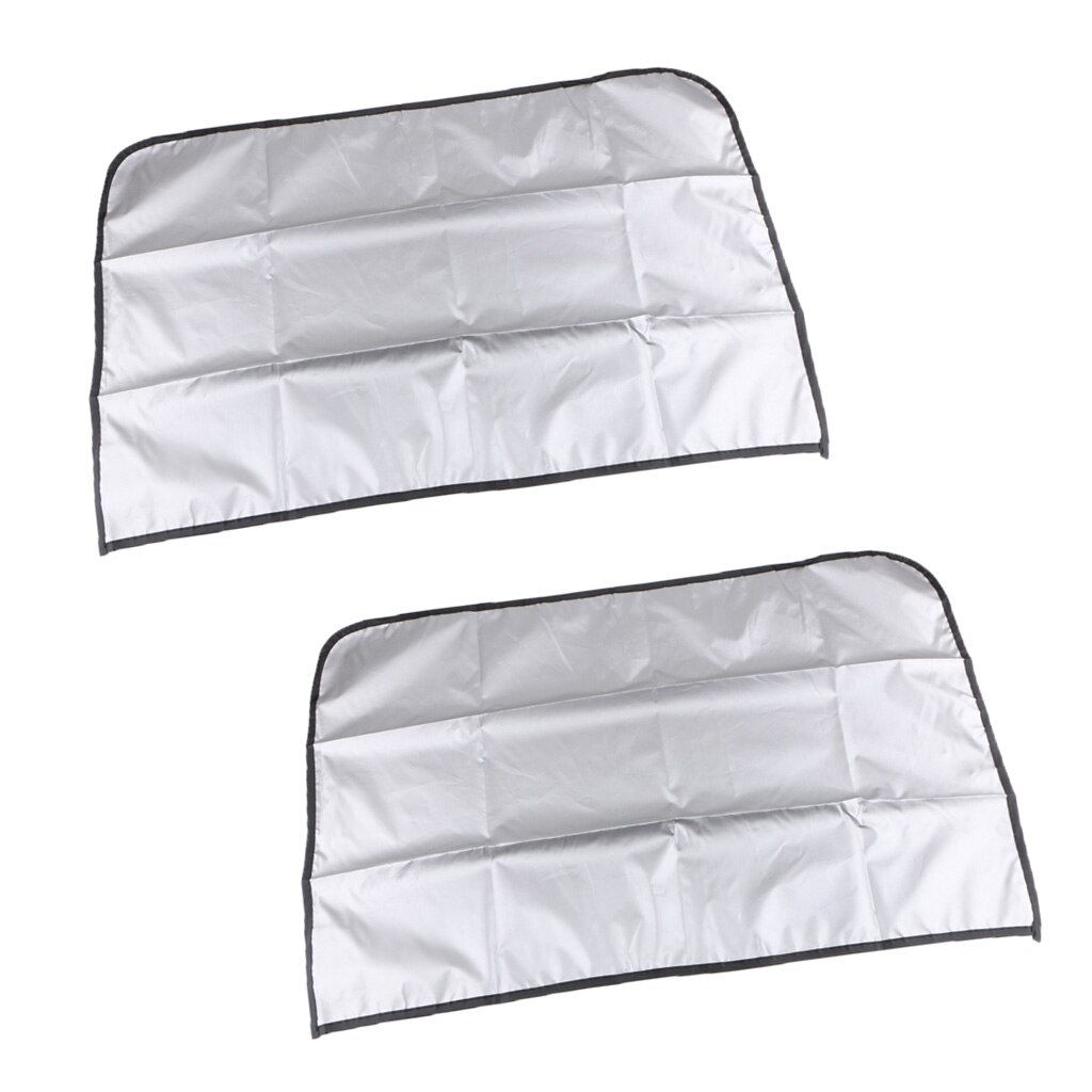 Cortinas ligeras para ventana de coche, cubierta de vinilo + lámina plateada, 1 par