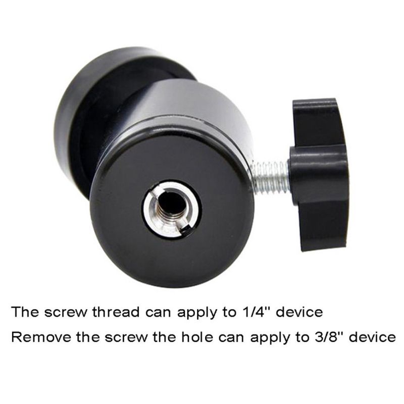 Universele Kleine Statief Balhoofd Met 1/4 &quot;3/8&quot; Adapter Voor DSLR Digitale Camera Draagbare Flexibele Camera Statief adapter