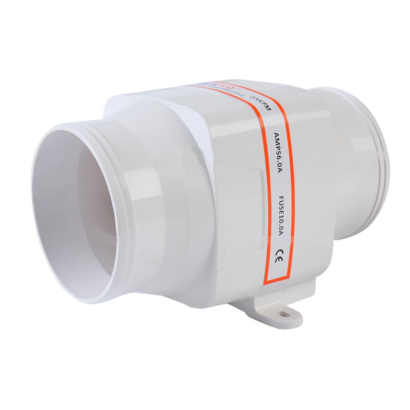 DC12V 130CFM In-Line air blower boat bilge engine galley marine ventilation fan ventilator mini air extractor exhaust fan 3 inch