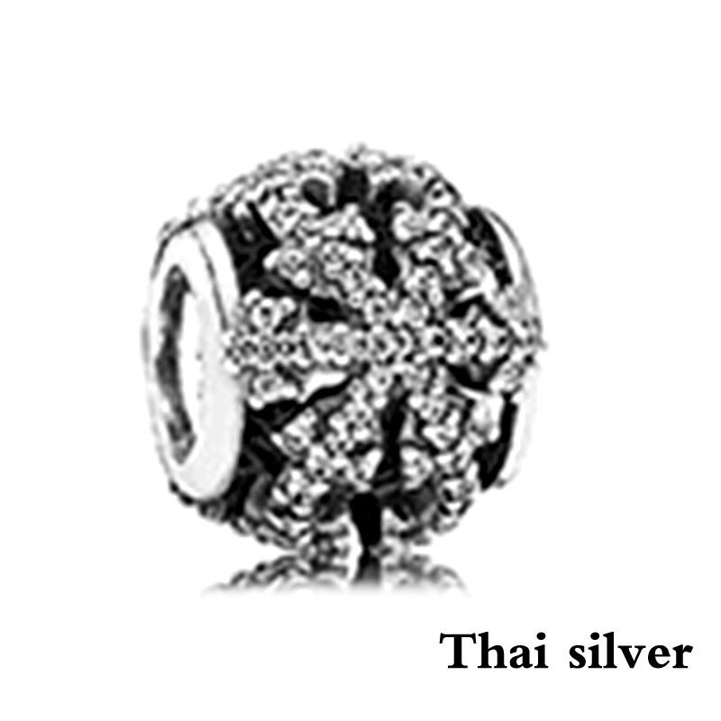 2019 NEW Thai Argento Retro Albero Di Natale Fiocco di Neve Carosello Elephant Family In Rilievo Collezione di Fascino Originale In Edizione Limitata: Giallo